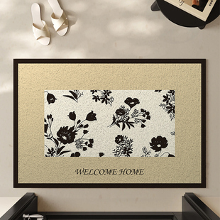 轻奢高级感入户门地垫丝圈玄关进门口门垫耐脏可裁剪防滑脚垫地毯