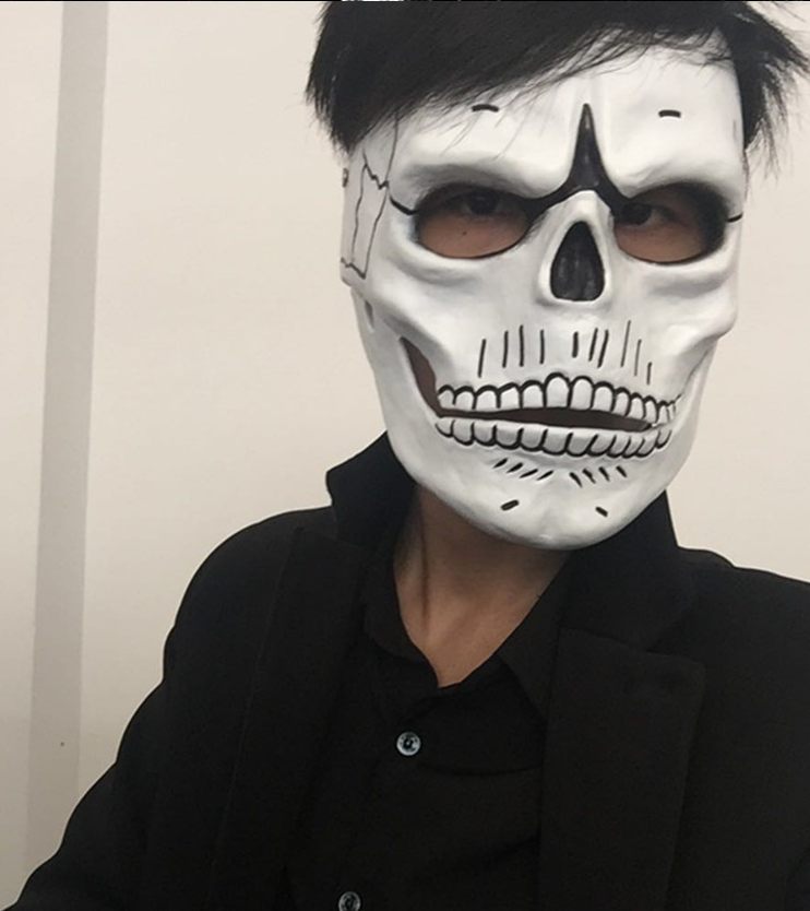 007幽灵党面具骷髅脸头盔邦德cosplay眼罩网红抖音万圣节影视道具