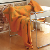 福如乐 原创北欧羊毛毯复古格纹超柔加厚机洗双面沙发空调午睡毯