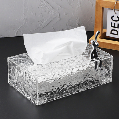 亚克力水波纹高级轻奢纸巾盒加厚
