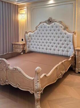 福溢家居 FOOKYIK法国香颂卧室软包床头柜法式公主床定制主卧床