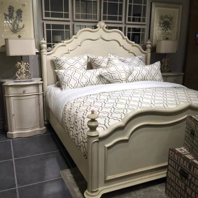 美克art家具普罗旺斯实木雕花床 美式复古田园都挺好同款床定制