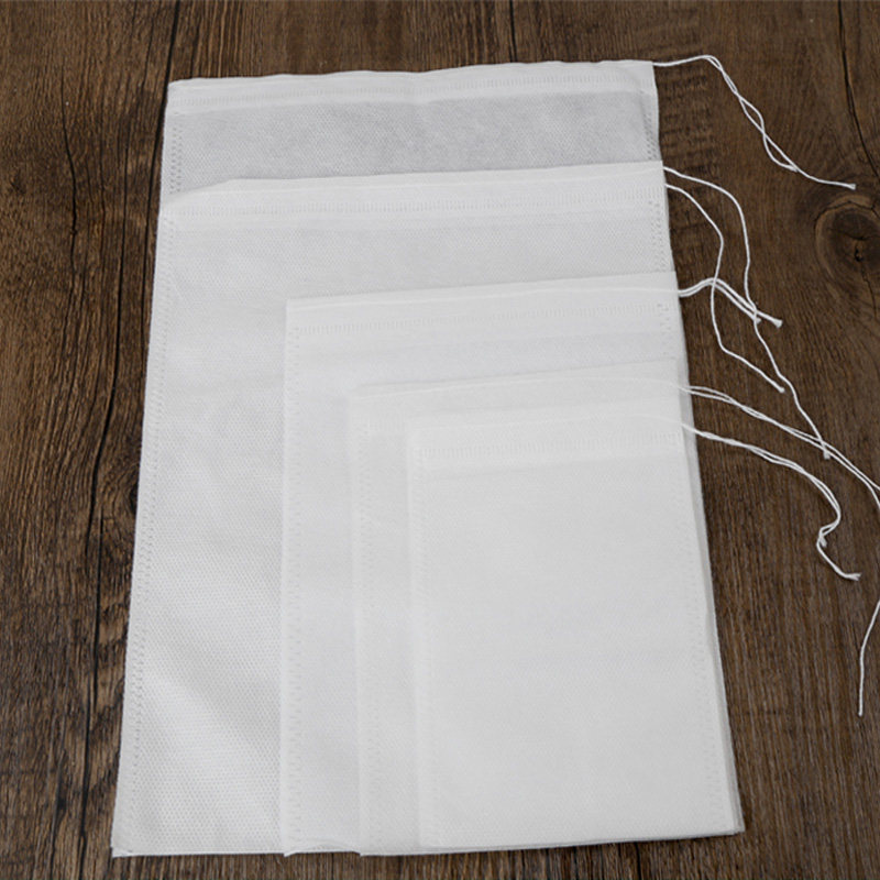 一次性无纺布袋艾草艾叶抽绳过滤袋泡茶袋隔渣袋卤料包煲汤中药袋