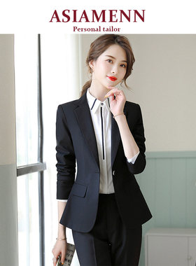 西装正装女职业套装冬季新款面试高级感西服时尚气质女神范工作服