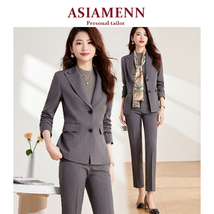 高端职业西装套装女2026年秋冬新款正装高级感经理干练西服两件套
