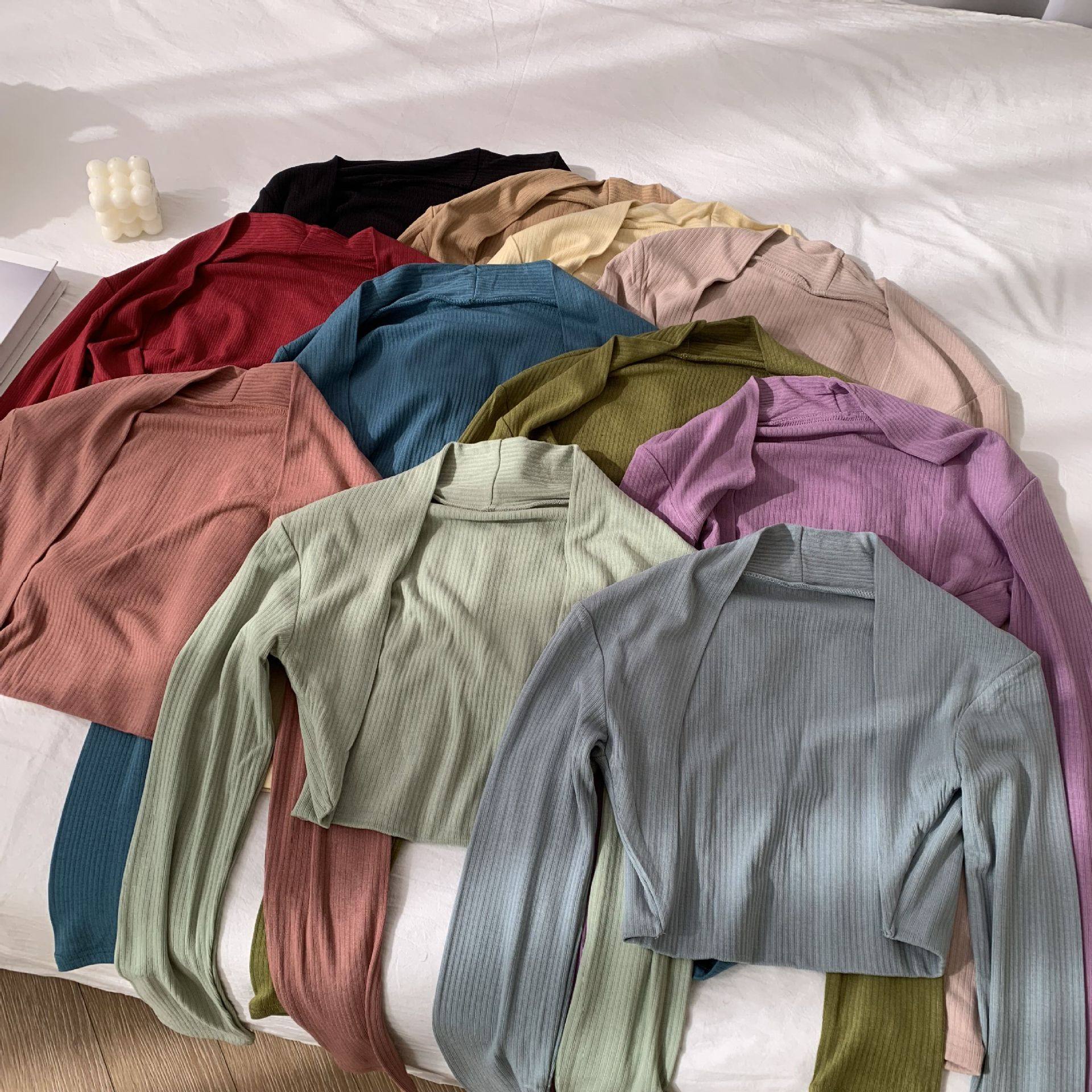 竖条纹体操服外套芭蕾舞上装成人女短款外搭坎肩长袖防晒护脖披肩,运动/瑜伽/健身/球迷用品,芭蕾舞服,淘宝优惠券,粉丝福利购,淘宝优惠卷