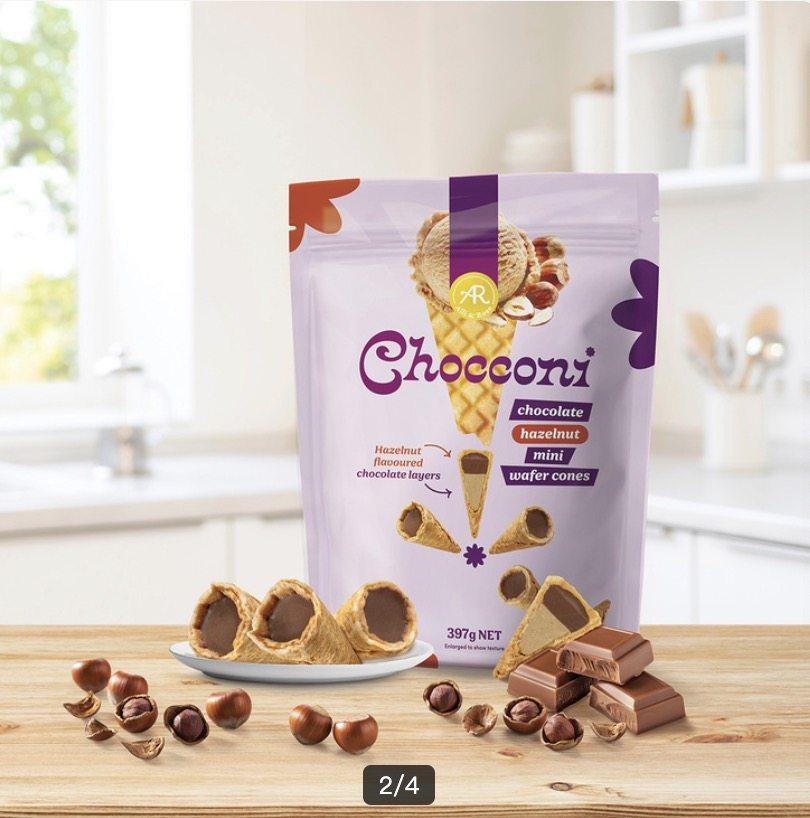 开市客泰国进口Chocconi威化筒甜筒巧克力制品397g夹心华夫饼零食