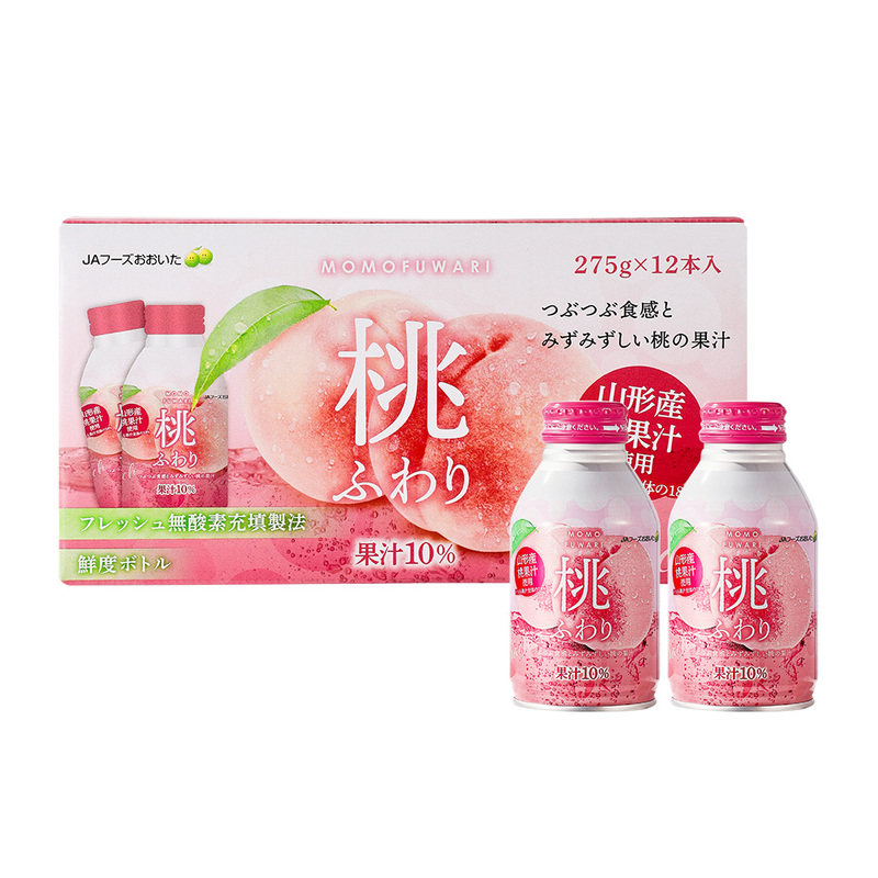山姆超市代购日本进口蜜桃桃汁饮料水蜜桃子果汁饮品新鲜芦荟果肉