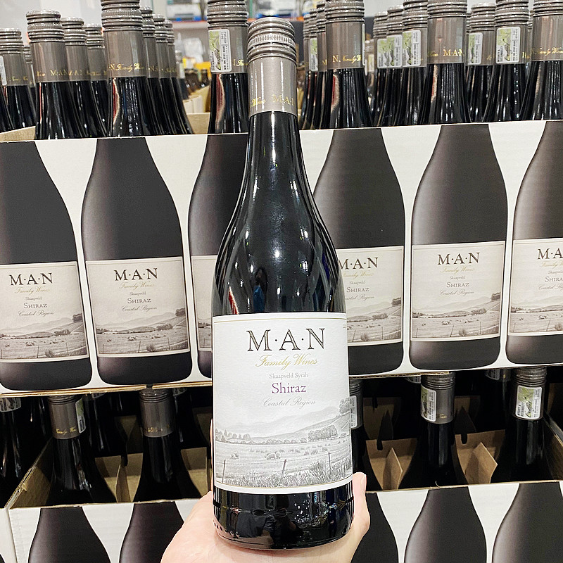 苏州开市客Costco代购南非原瓶进口MAN Shiraz西拉红葡萄酒750ml