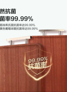 山姆菲仕乐非洲乌檀木整木砧板菜板案板25mm加厚无拼接抗菌99.99%