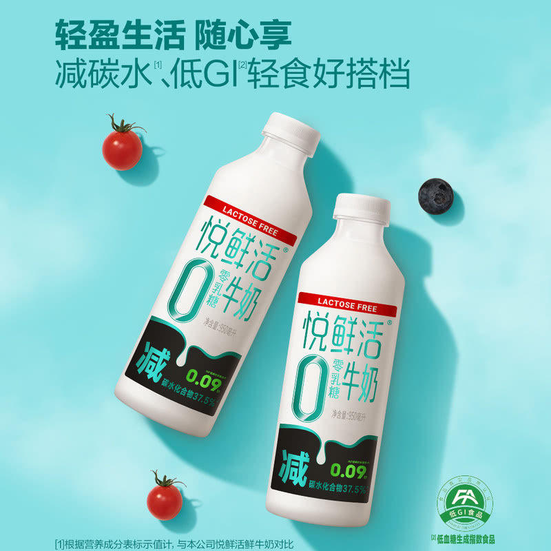 山姆低GI悦鲜活零乳糖牛奶0乳糖健康轻食优质蛋白质口感清爽好喝