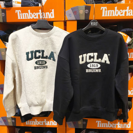 UCLA卫衣女秋冬季加厚加绒百搭圆领休闲套头衫上衣Costco开市客