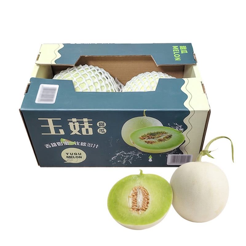 山姆代购玉菇甜瓜2个3kg新鲜水果蜜瓜皮薄肉厚白皮绿肉冰淇淋口感