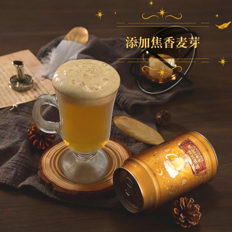 山姆新零黄油风味无醇啤酒焦糖饼干香气可开车0酒精度泡沫丰富女