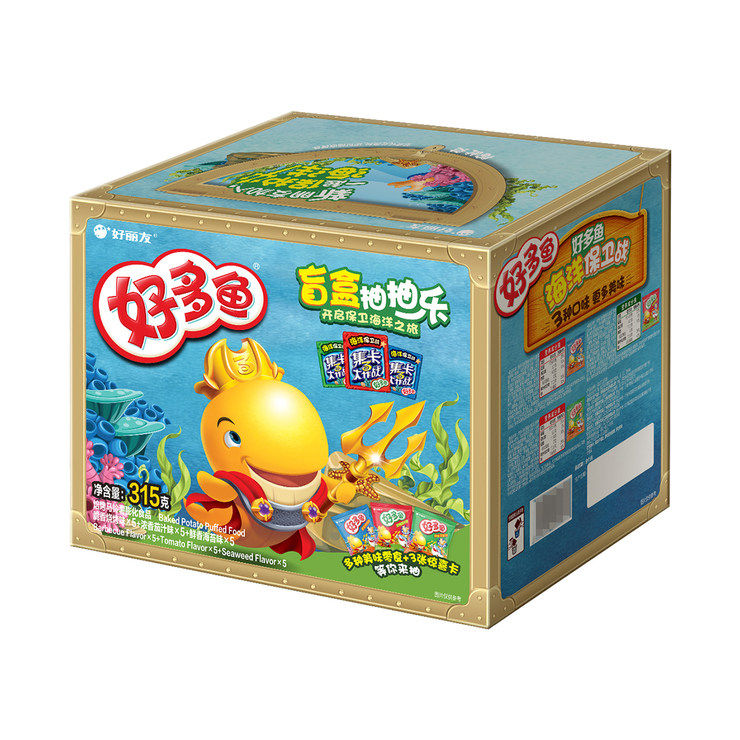 好丽友好多鱼抽抽乐膨化食品零食焙烤动物王国大冒险盲盒3种口味
