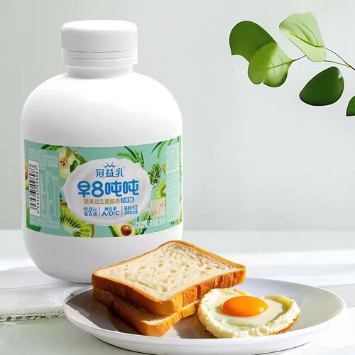 山姆蒙牛冠益乳早8吨桶蔬果益生菌酸奶0蔗糖维生素羽衣甘蓝蛋白质