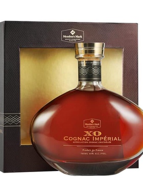 山姆Member's Mark法国进口XO干邑白兰地玉霓橡木桶陈年10年700ml