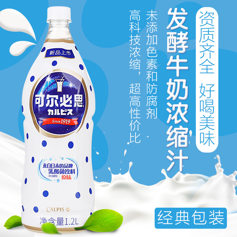 costco开市客日本可尔必思浓缩液乳酸菌饮料原味益菌多1.2l奶茶店