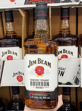 白占边BOURBON WHISKEY Jim Beam金宾波本威士忌洋酒美国进口