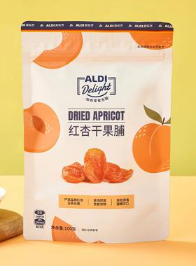 ALDI奥乐齐红杏干果脯100g金杏肉果脯蜜饯果干杏非果肉肥厚