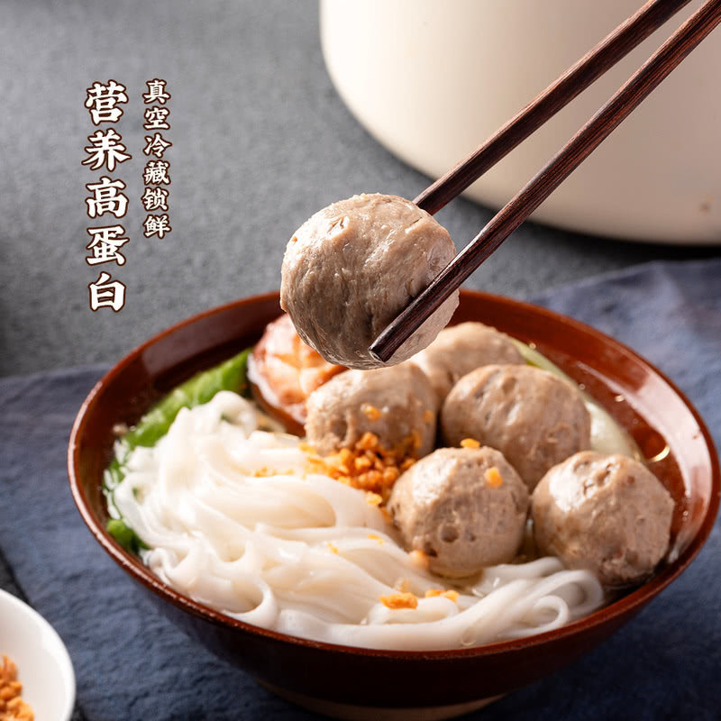 山姆四海鱼蛋牛筋丸贡丸90%牛肉丸火锅咸鲜脆劲弹牙烧烤关东煮4份