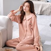 秋冬套装 纯棉睡衣女士长袖 秋季 家居服全棉薄款 春秋2025年新款 女款