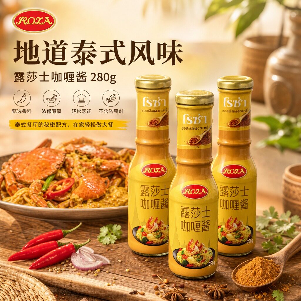 泰国进口露莎士咖喱酱280g图片