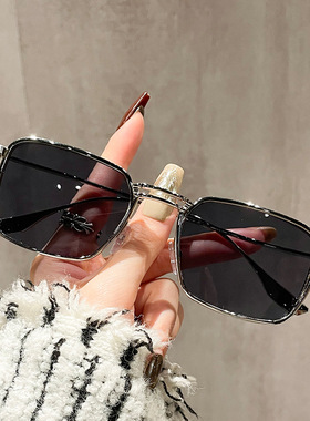 复古港风墨镜男士潮酷痞帅时尚街拍金属方框防紫外线太阳眼镜女