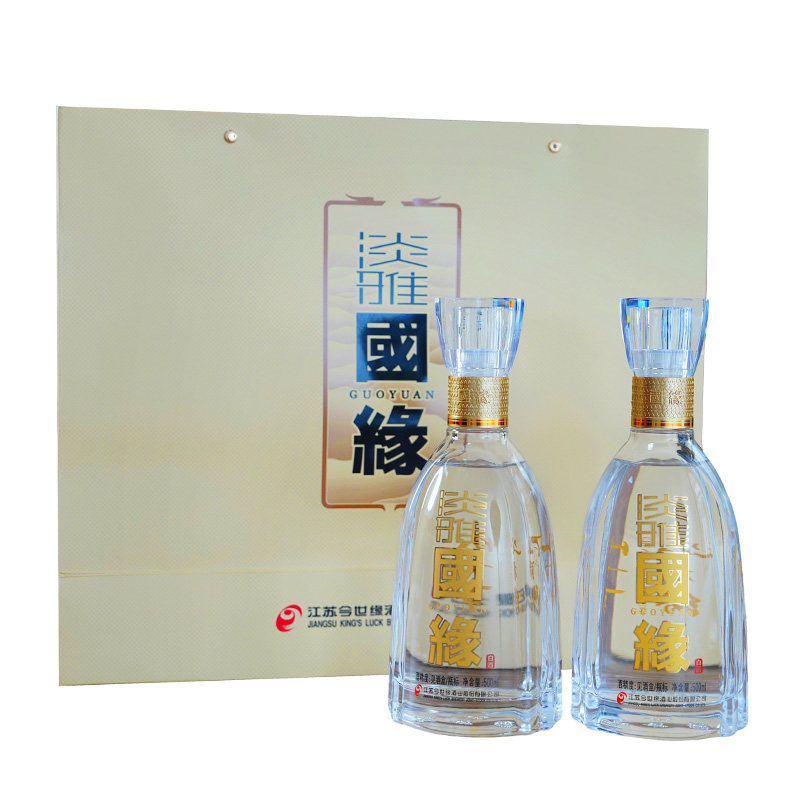 今世缘淡雅国缘礼盒42度白酒纯粮酿造商务宴请送礼佳品