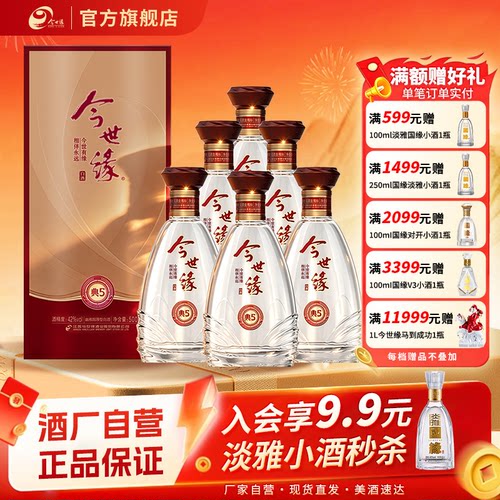 今世缘42度浓香型白酒典藏5