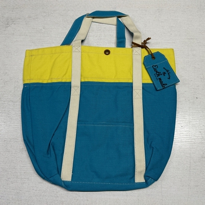 BEAMS日本原单撞色帆布手提包