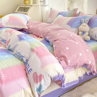 四件套纯棉全棉2025年新款 床上用品床单被套3学生4夏天宿舍三件套