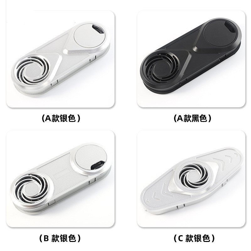 塑料风扇散热穿线盒 USB椭圆形办公电脑桌线孔主机通风网透气孔盖