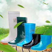 雨鞋 防滑防水靴高筒中筒厨房工作短筒塑胶成人套鞋 水鞋 雨靴男女款