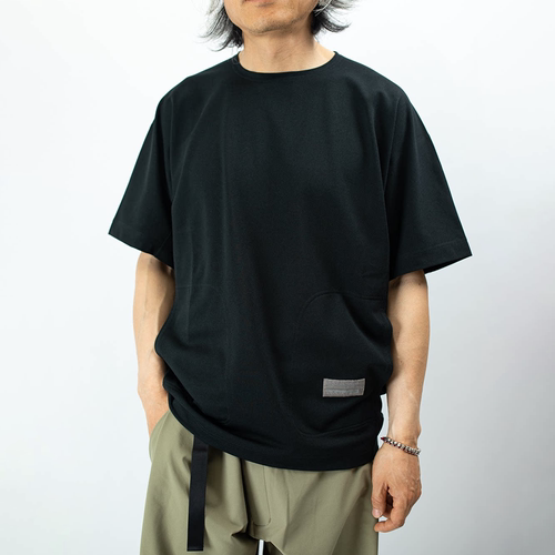 DOOITT#Poliquant日本产男女休闲百搭特种面料弹性针织短袖T恤