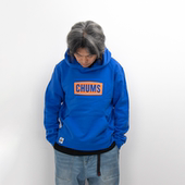 DOOITT日系CHUMS秋季 男女加绒纯色复古洗水宽松休闲连帽套头卫衣