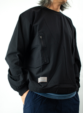 DOOITT#Poliquant日系日本原产休闲梭织圆领长袖套头衫外套