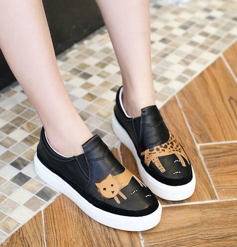 CUTIE Spring shoe genuine leather Trendy shoes shock absorption air cushion Increase Women's Shoes A pedal Lazy man cowhide light Shoe of sponge cakein the Women's Shoes, Low shoes  category - from Buy2taobao.com to provide professional Taobao agent buy service