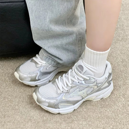 Mizuno美津浓Speed 2K复古跑步鞋老爹鞋轻便耐磨软底运动鞋千禧风