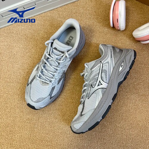 Mizuno美津浓26新款RACER V2春夏透气机能风老爹鞋复古户外跑步鞋