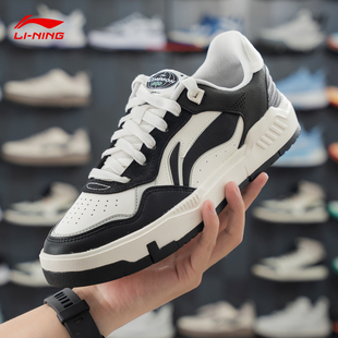 80s男子新款 板鞋 小白鞋 休闲鞋 AGCU087 舒适百搭经典 李宁COMMON