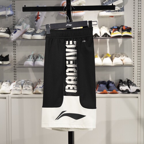 李宁篮球短裤反伍比赛速干运动裤