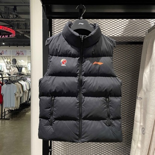 CBA专业篮球系列保暖褂子AMMU029 新款 李宁棉马甲男士 外穿2025冬季