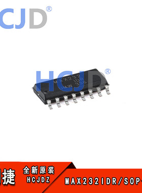 原装正品MAX232IDR SOP-16 +5V供电的多通道RS-232驱动器/接收器