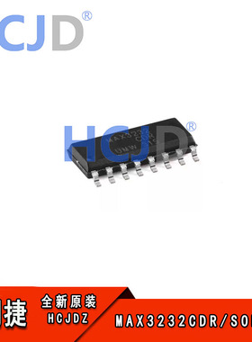原装MAX3232CDR SOP-16 3.0V至5.5V低功耗多通道RS-232线路驱动器