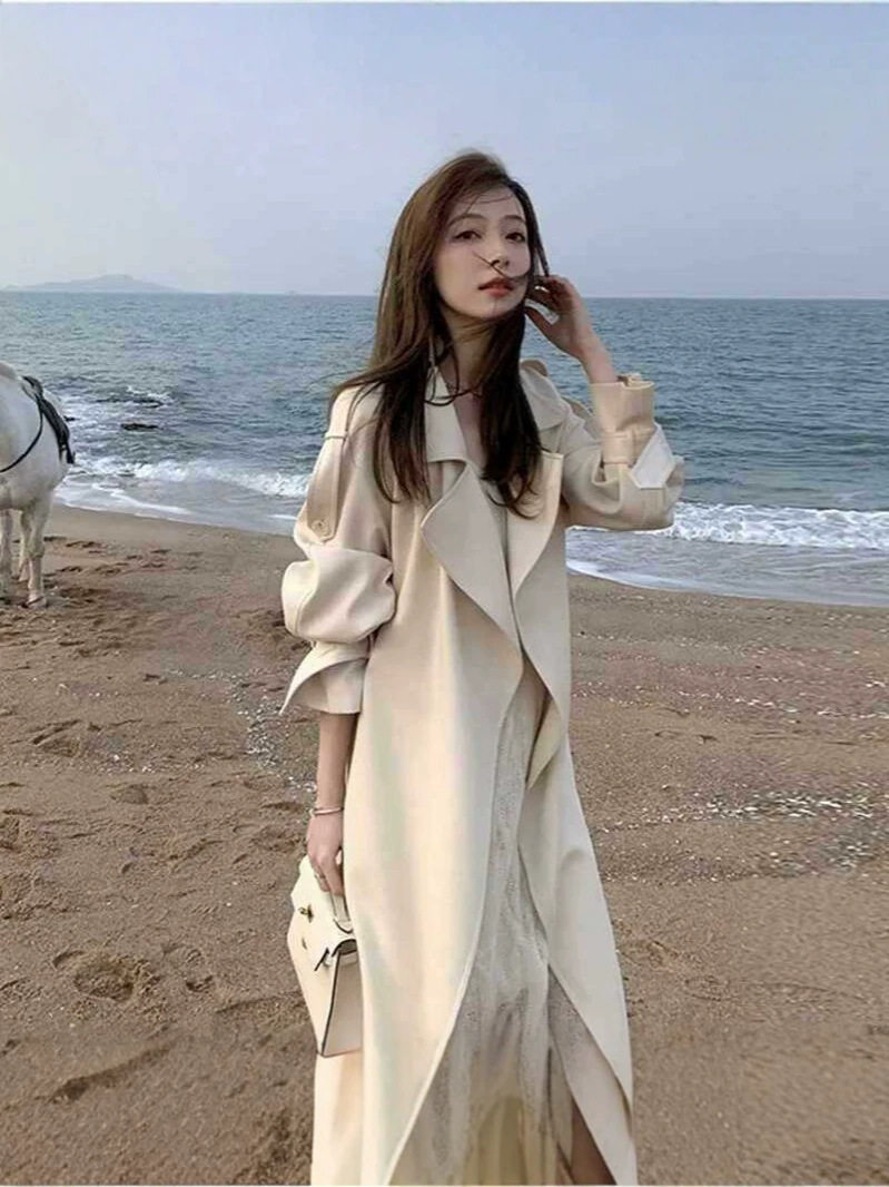 2026年春秋季新款英伦风学生薄款今年流行风衣外套女中长款高级感