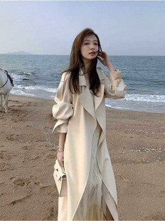 2026年春秋季新款英伦风学生薄款今年流行风衣外套女中长款高级感