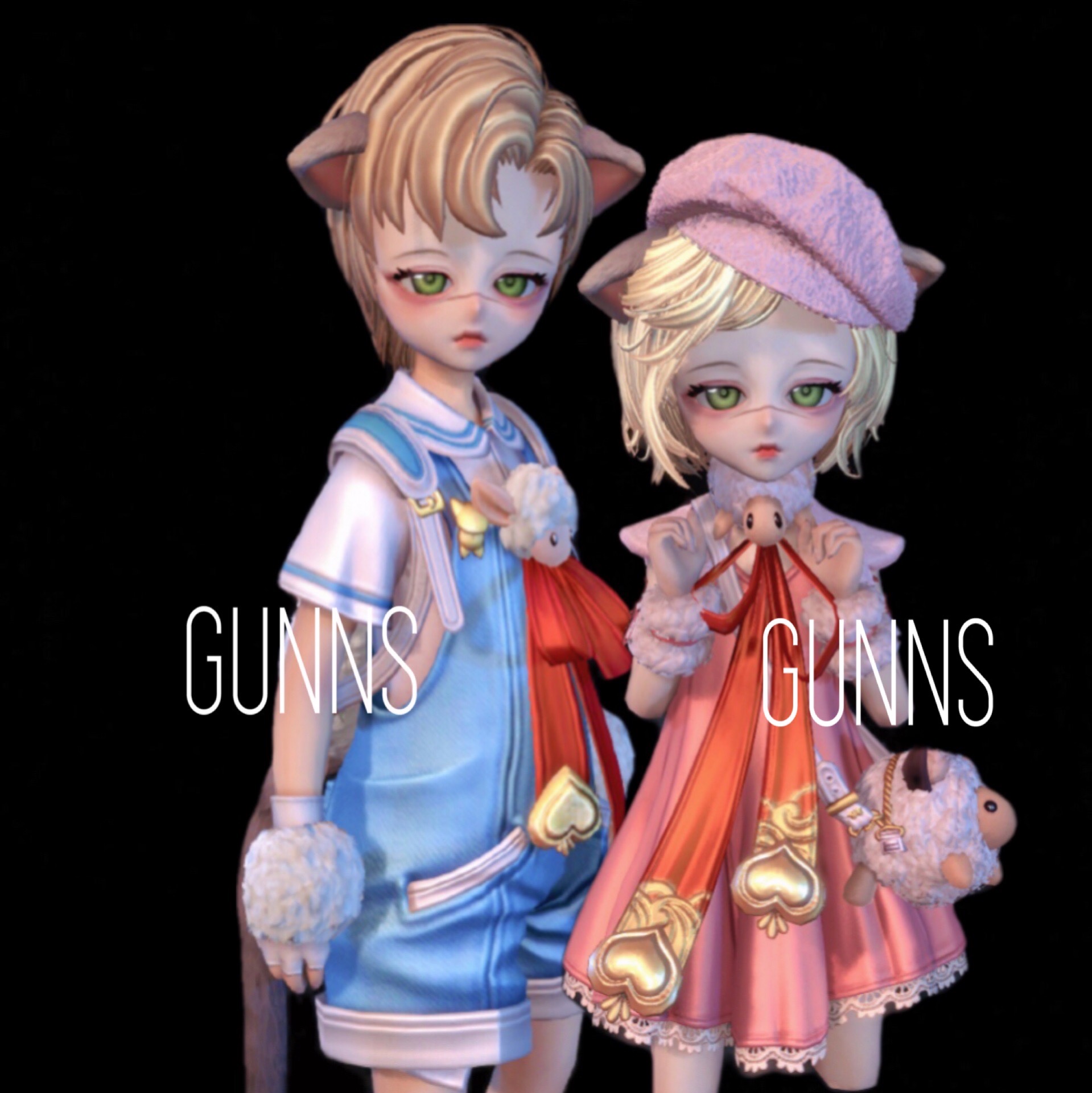 【4Gunns】剑灵游戏捏脸数据【虚幻三-灵族情侣-向葵】私服捏脸