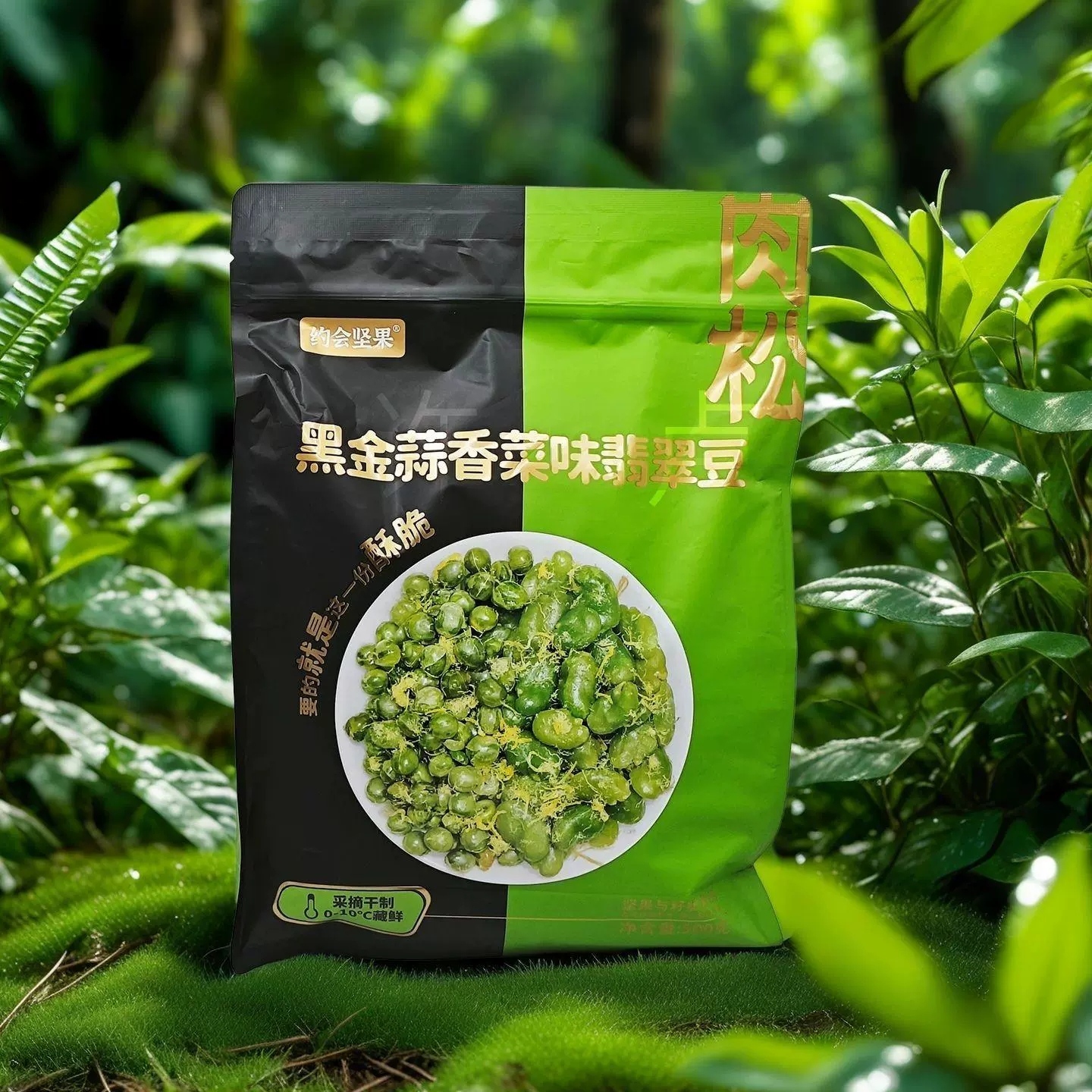 全小柒肉松黑金蒜香菜味蚕豆