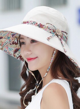 渔夫帽子女夏季防晒遮阳妈妈帽子
